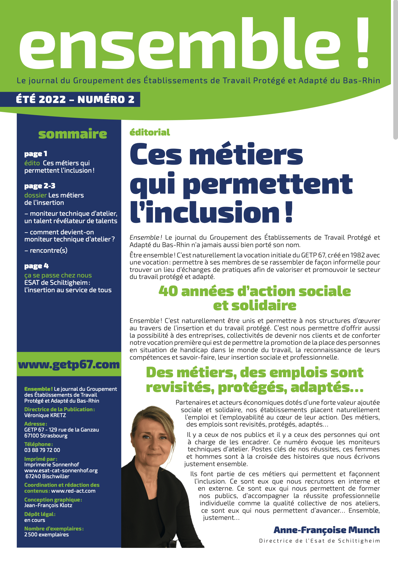 Ensemble 2 - Le journal du Groupement des Établissements de Travail