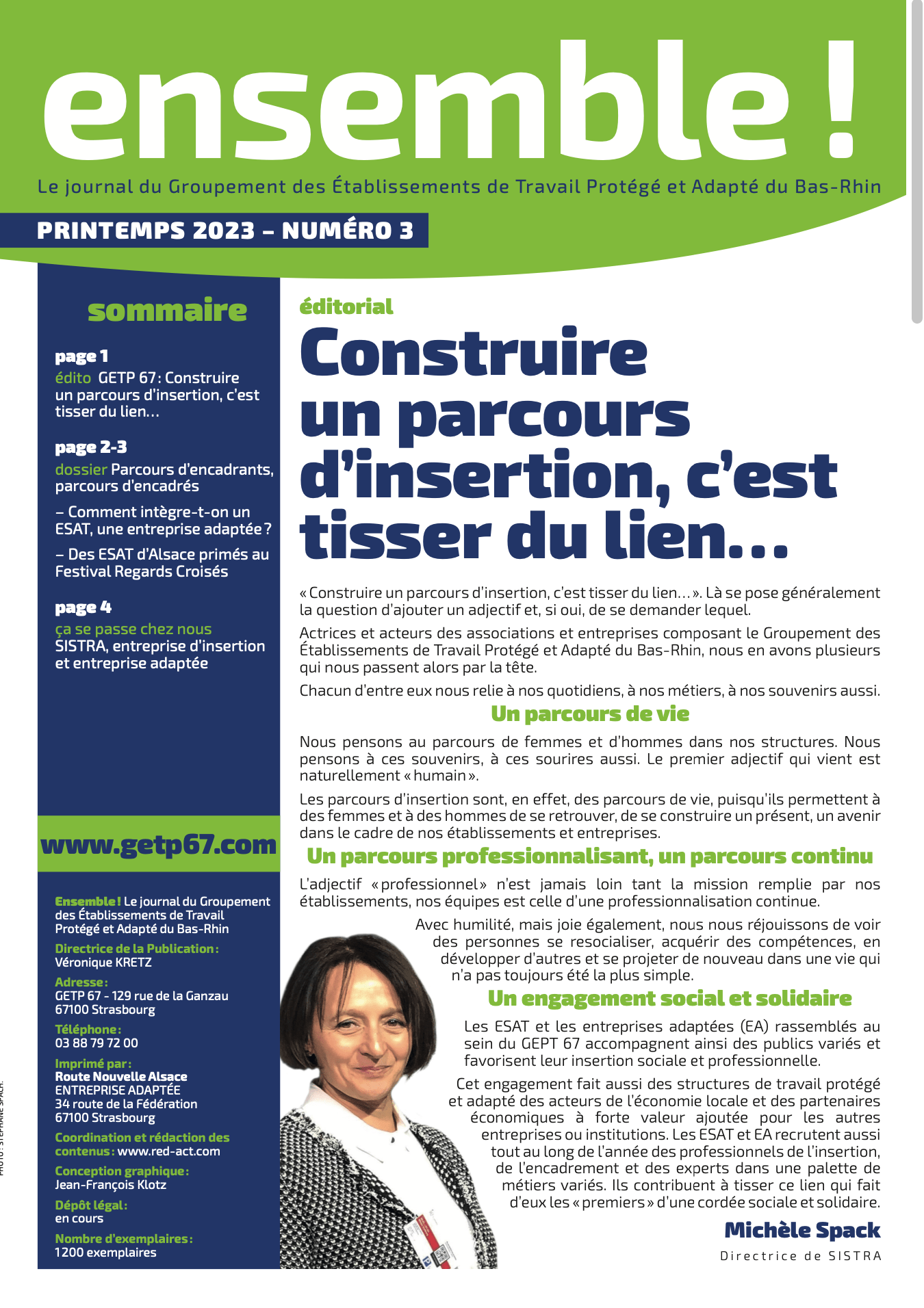 Ensemble 3 - Le journal du Groupement des Établissements de Travail